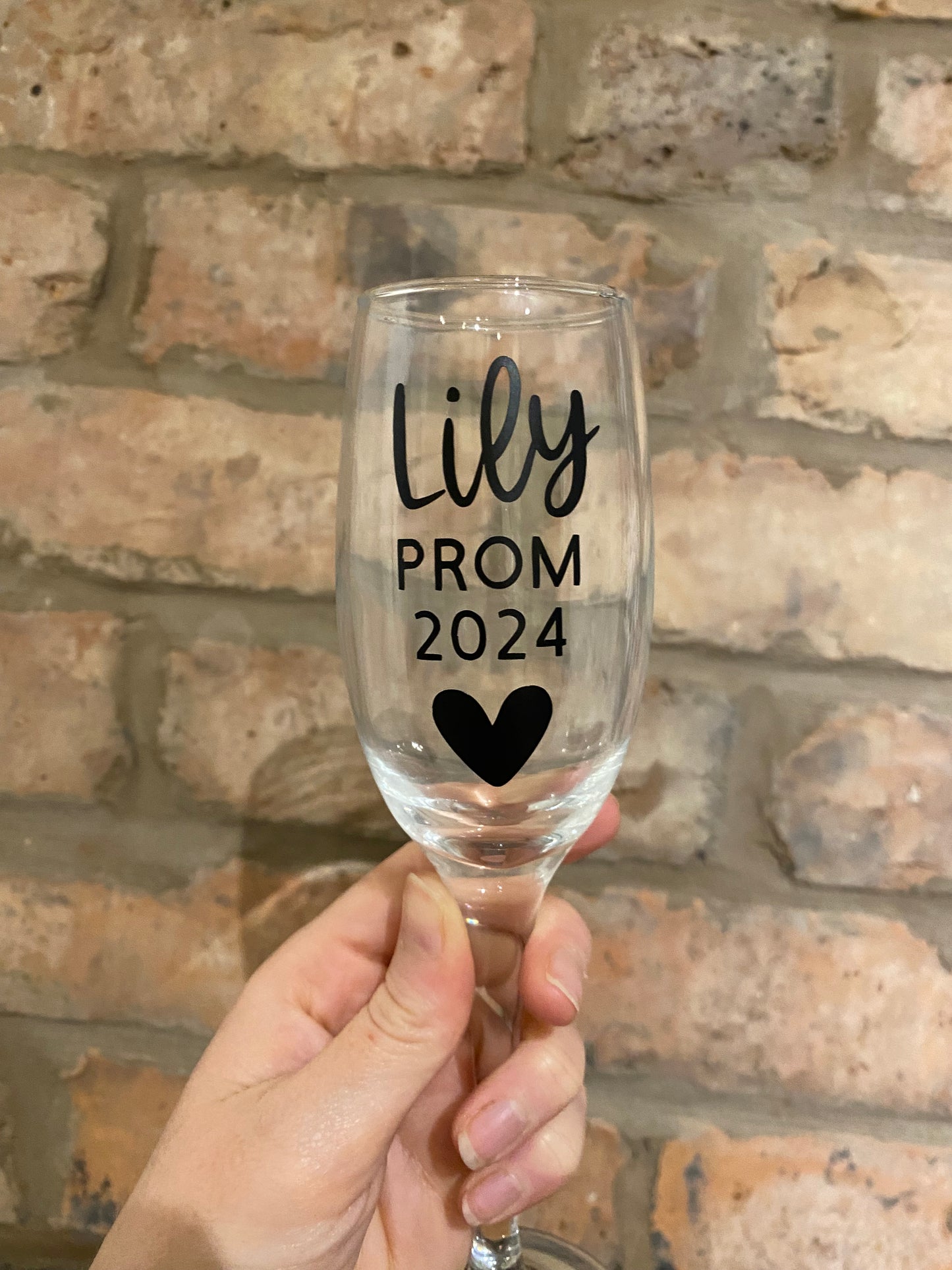 Personalised Prom Glass