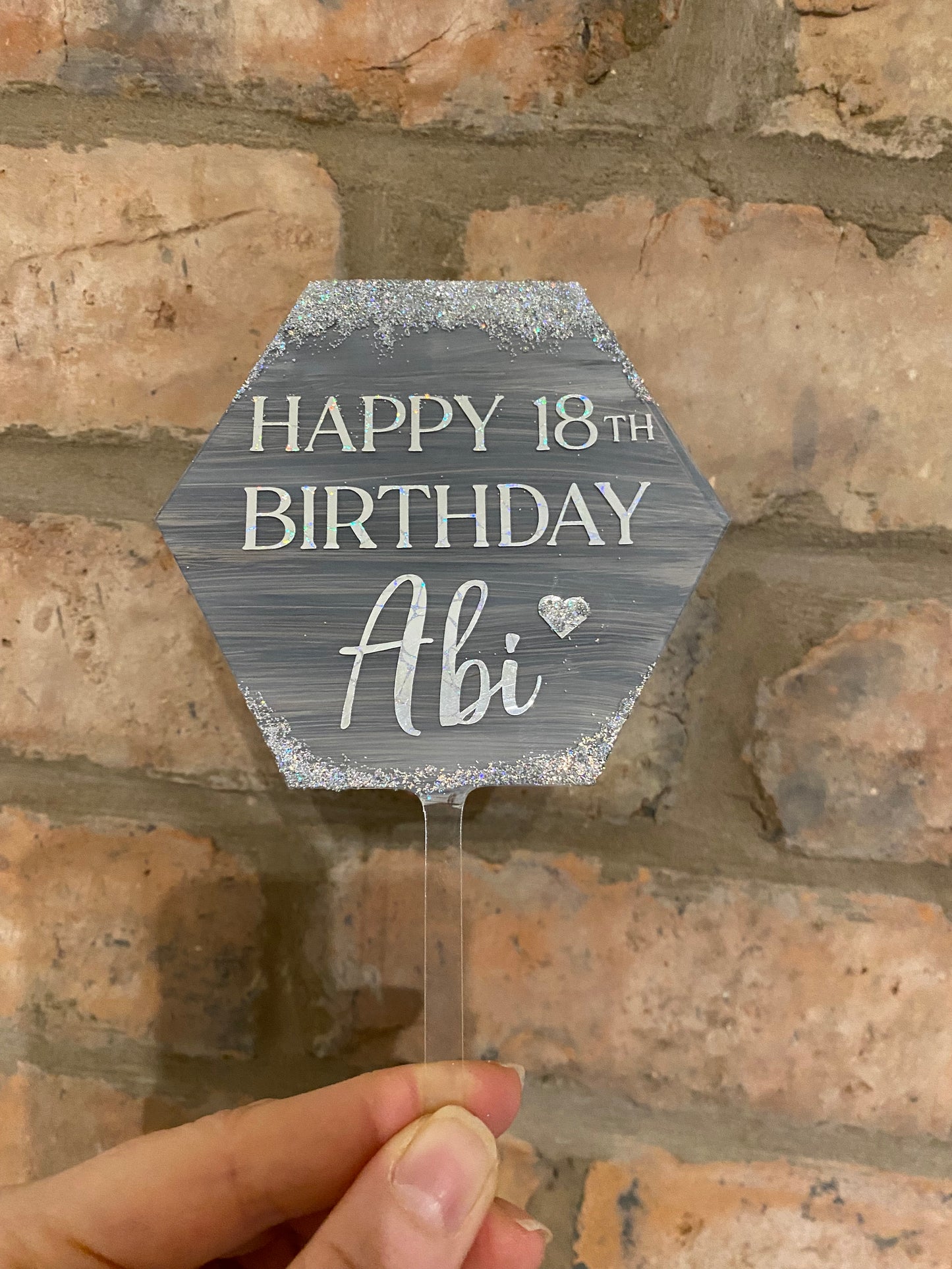 ACRYLIC CAKE TOPPER