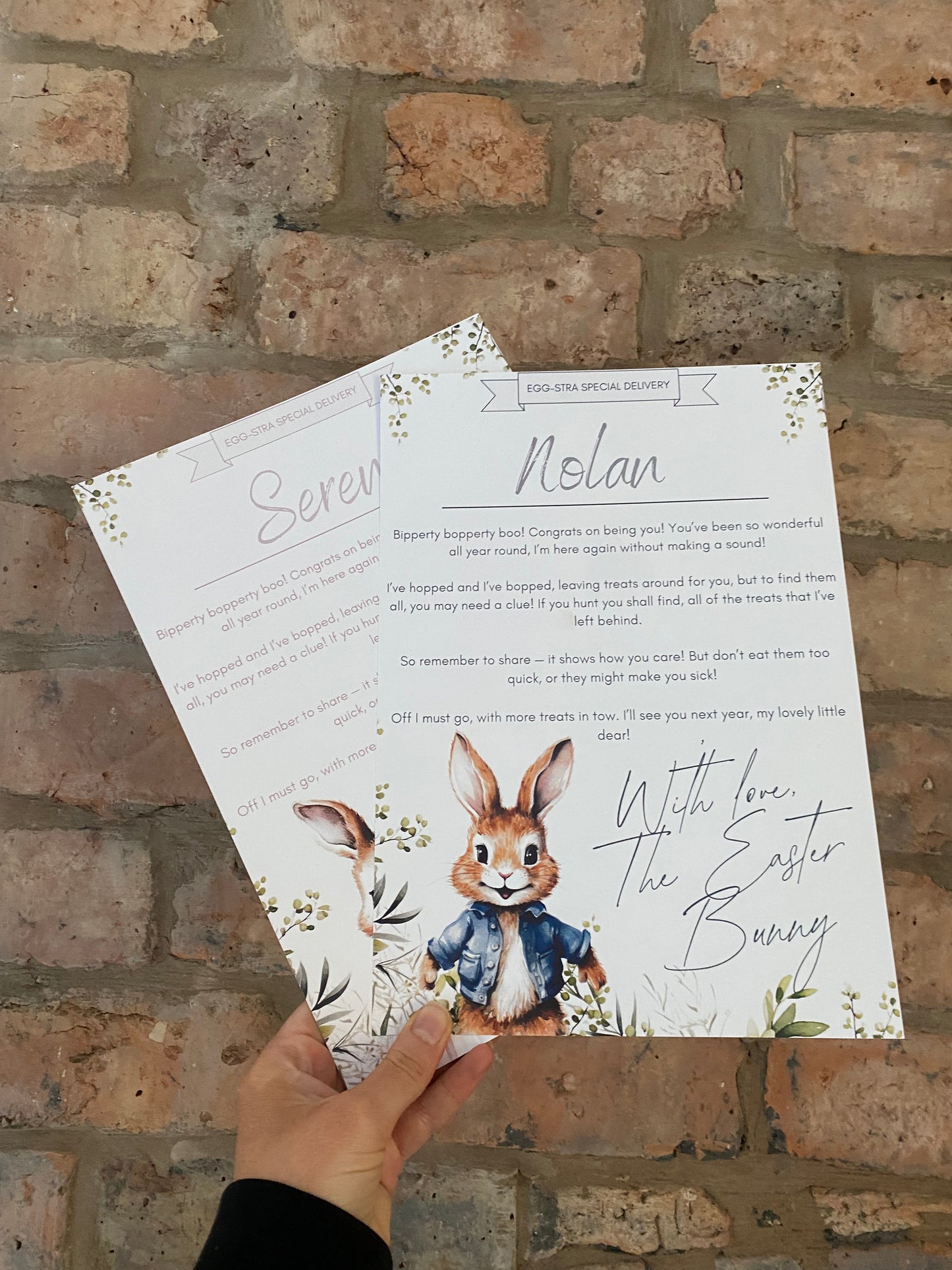 Easter Bunny Certificate
