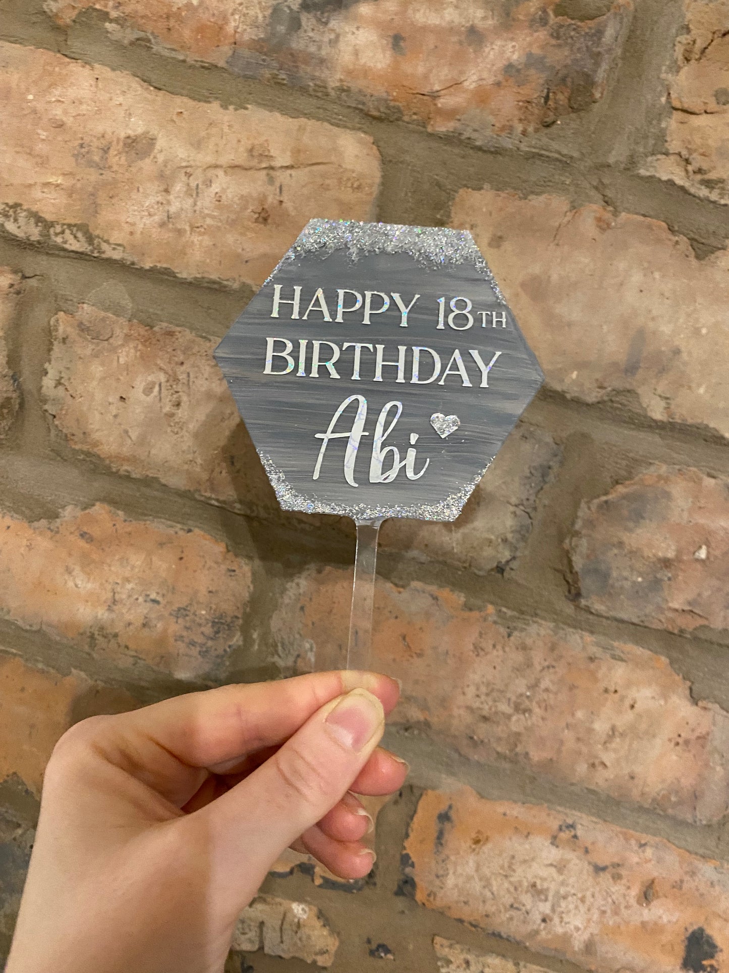 ACRYLIC CAKE TOPPER
