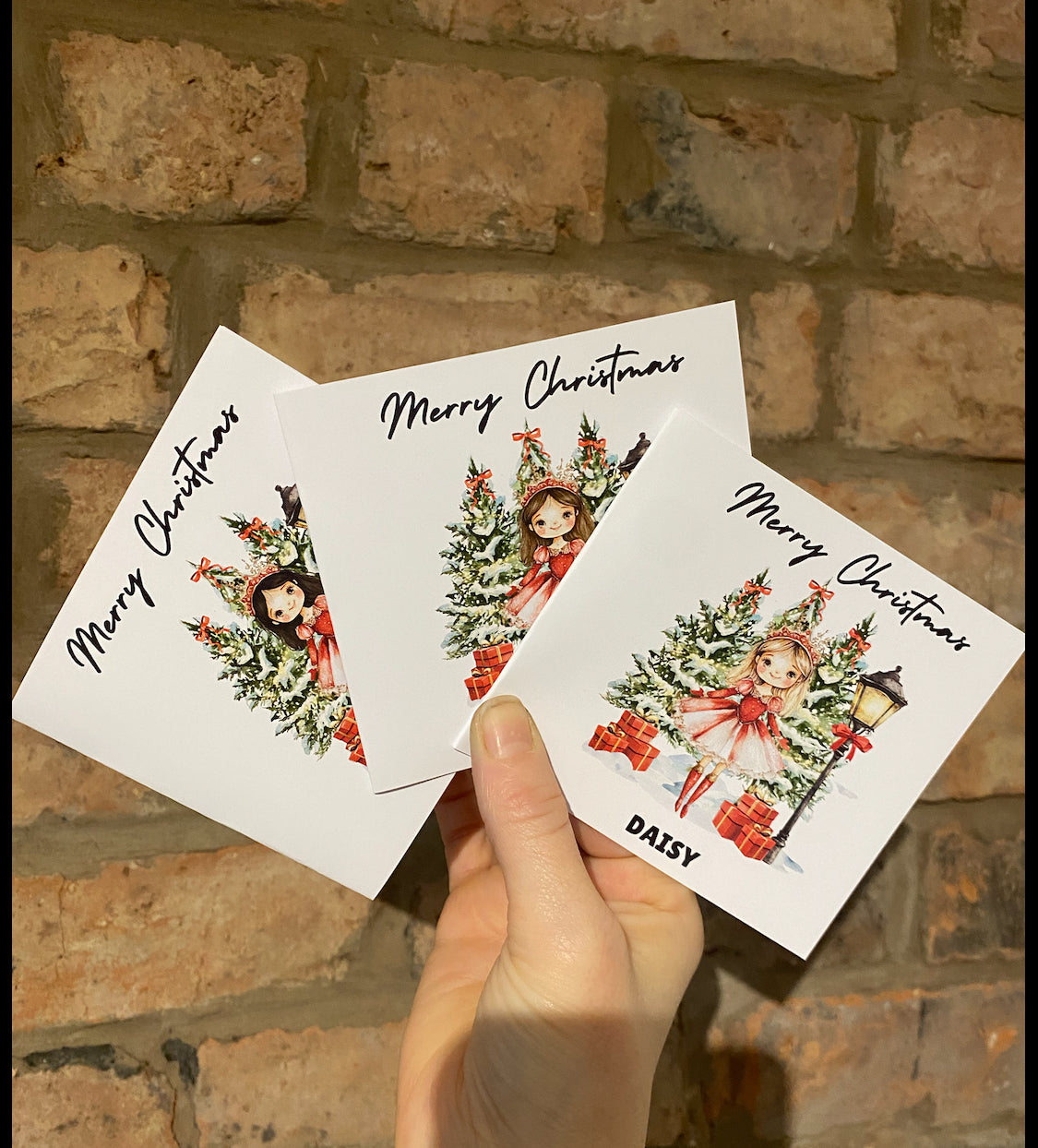 CHRISTMAS GIRL MINI CARD PACKS (x3 per pack)