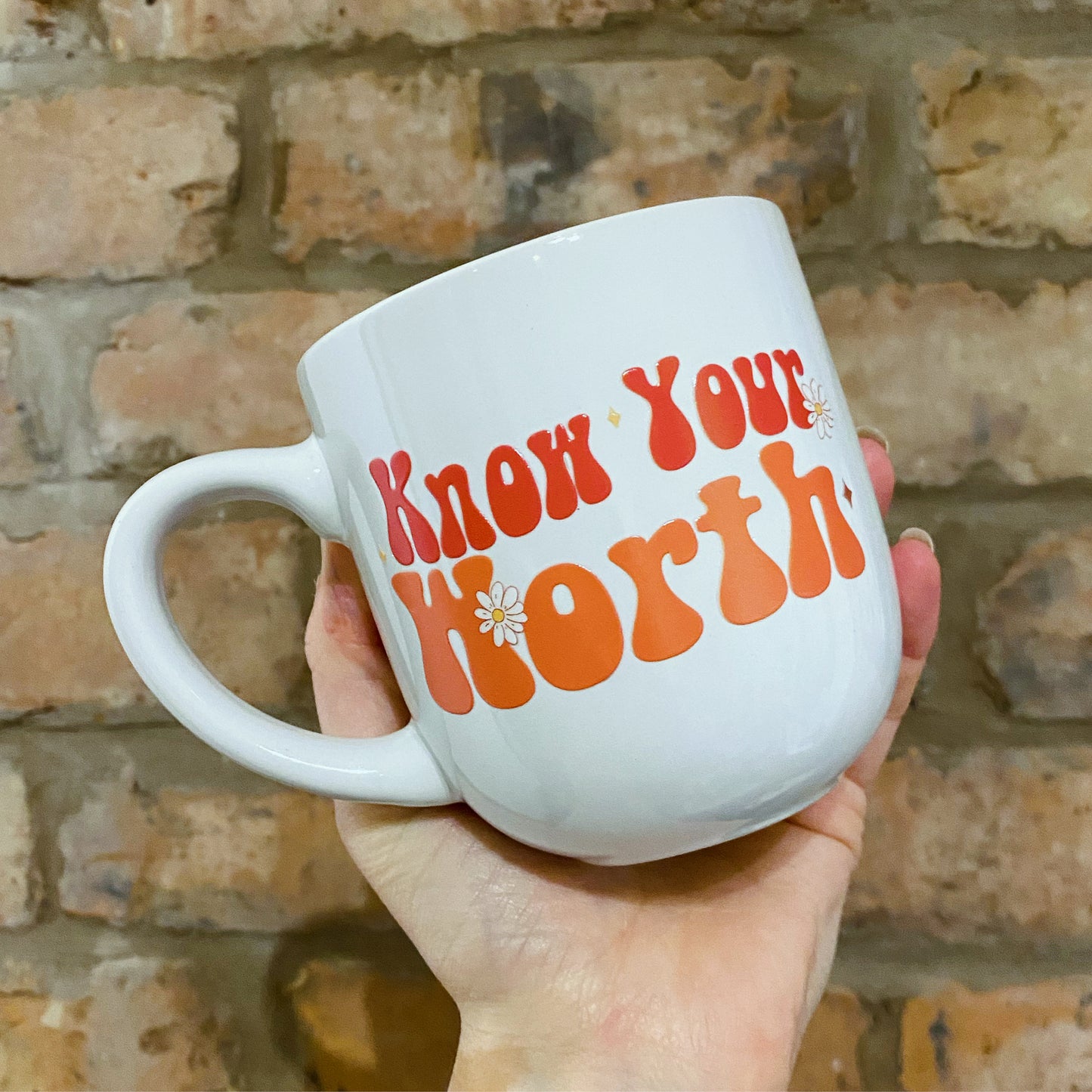 KNOW YOUR WORTH MUG