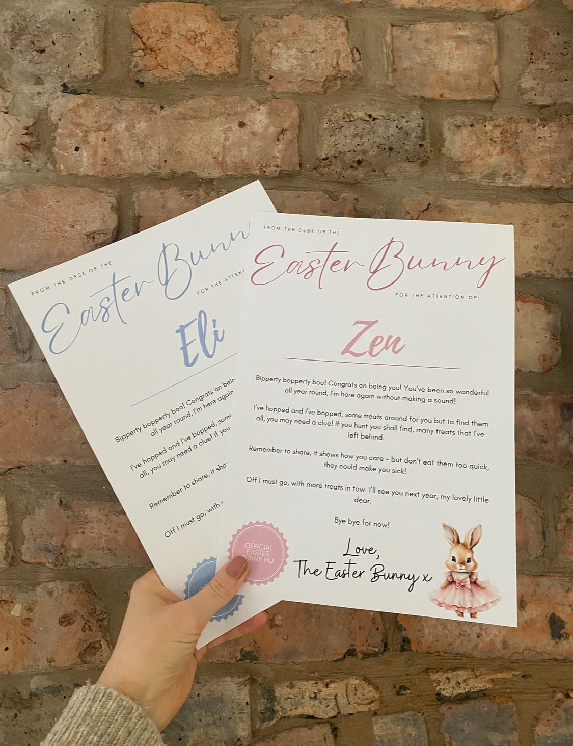 Easter Bunny Certificate