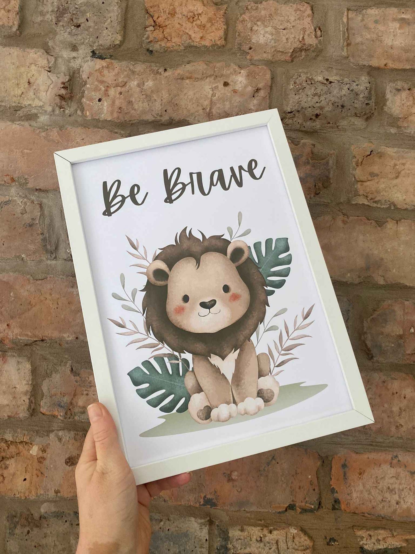 Be Brave Lion Print
