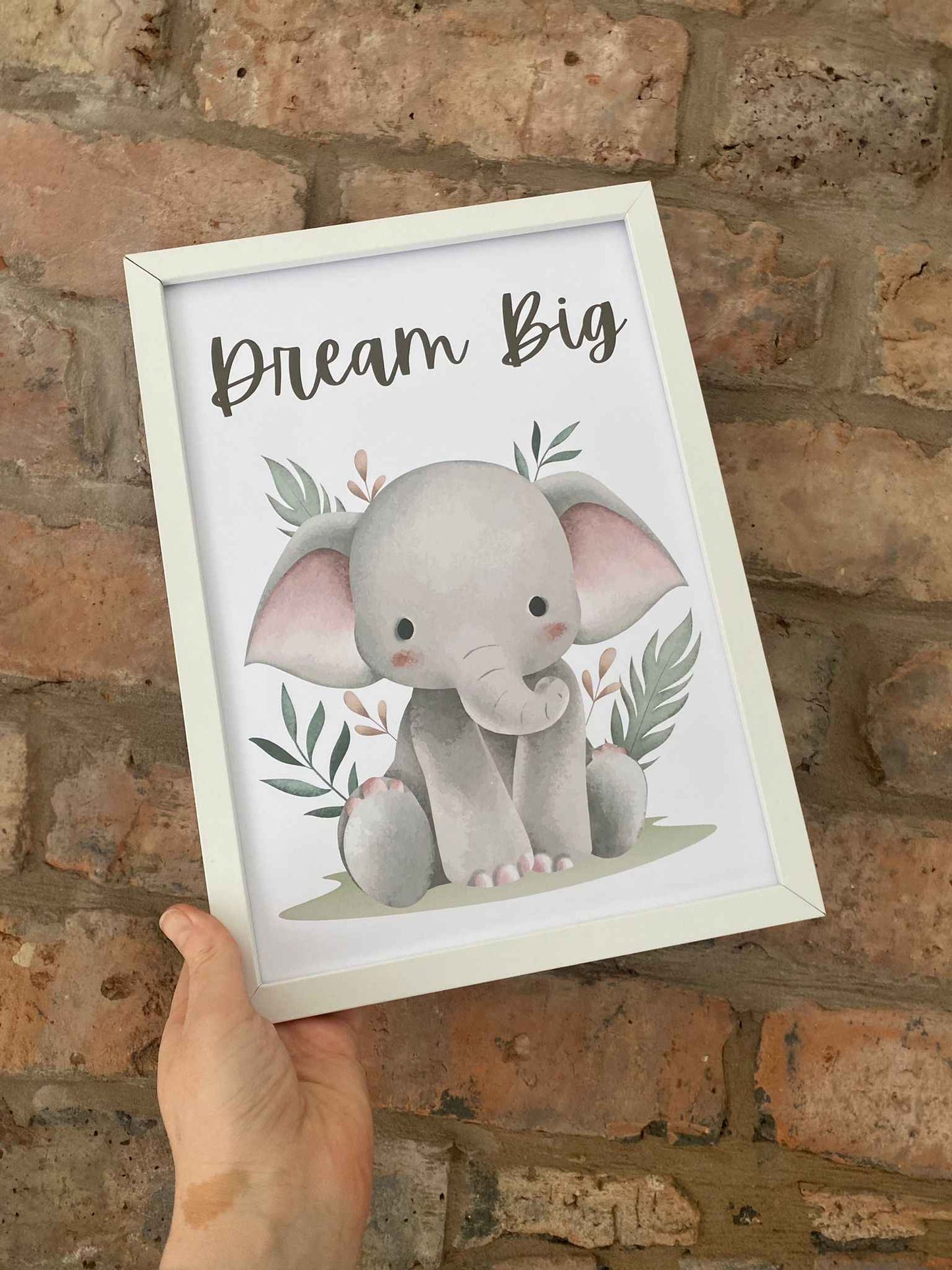 Dream Big Elephant Print