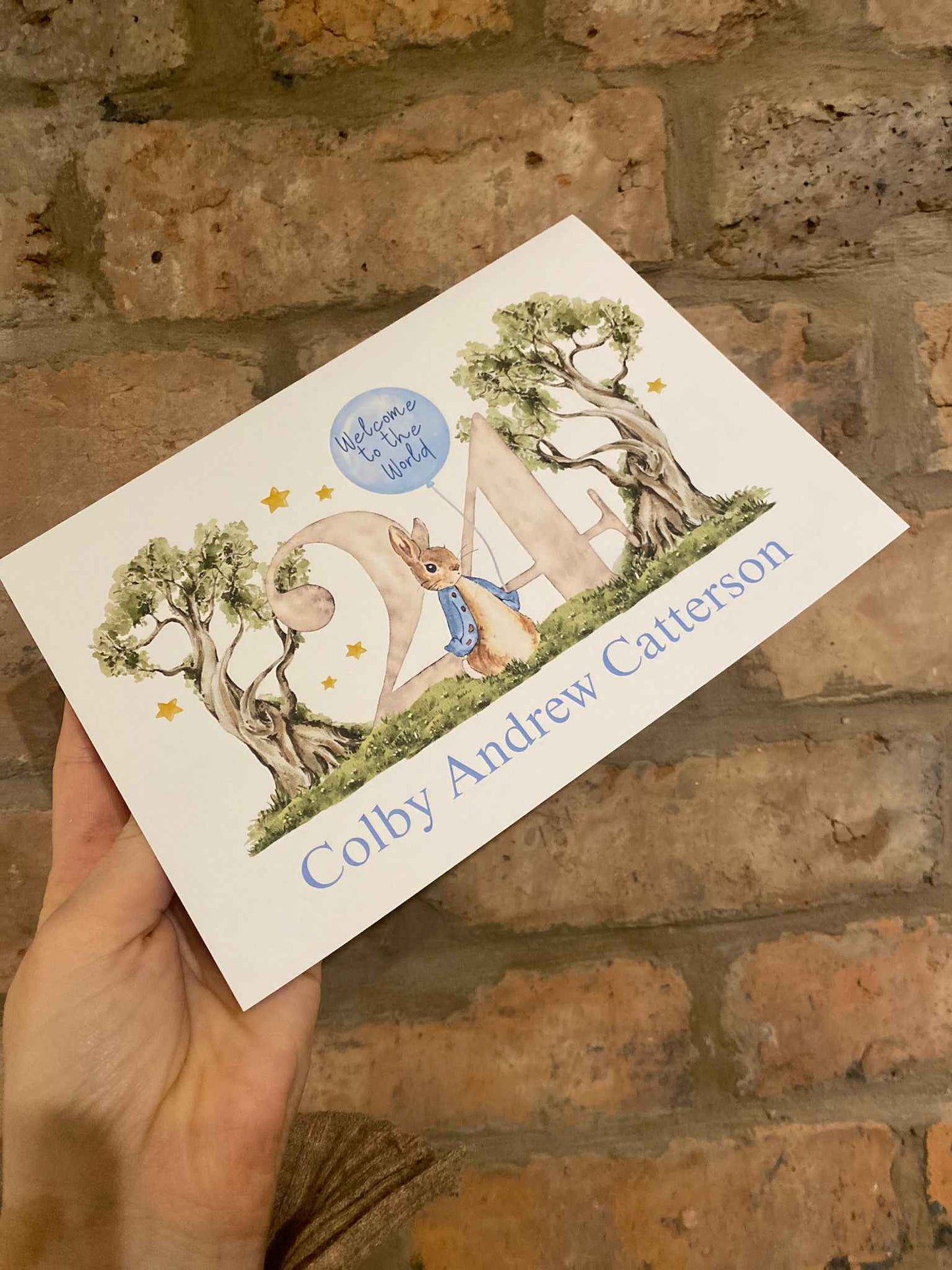 Welcome To The World Card