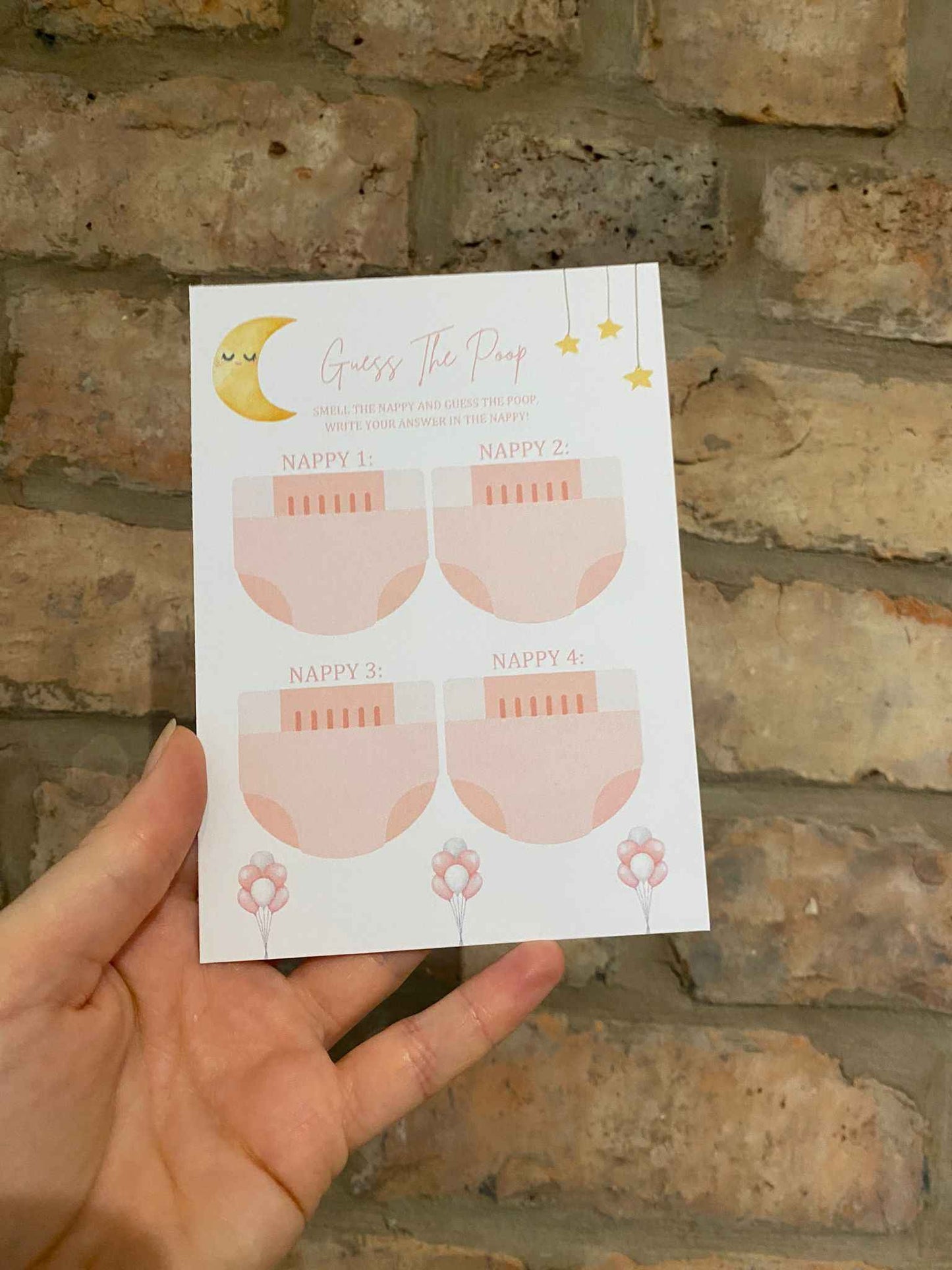 Baby Shower Games Bundle! Moon & Star theme! (X12 per game)