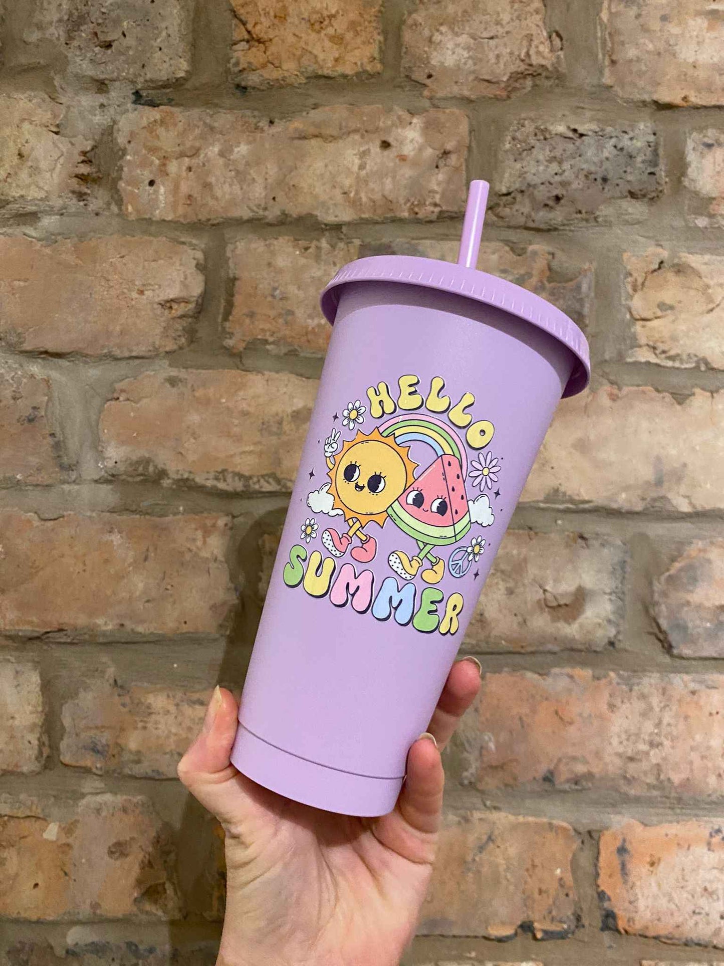 Purple Hello Summer Cold Cup