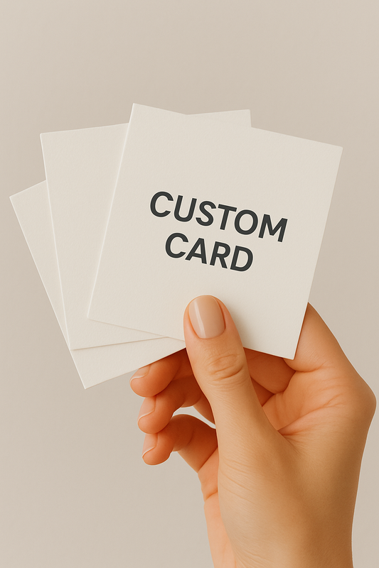 CUSTOM MINI FOLDED CARD PACK (x3 per pack)