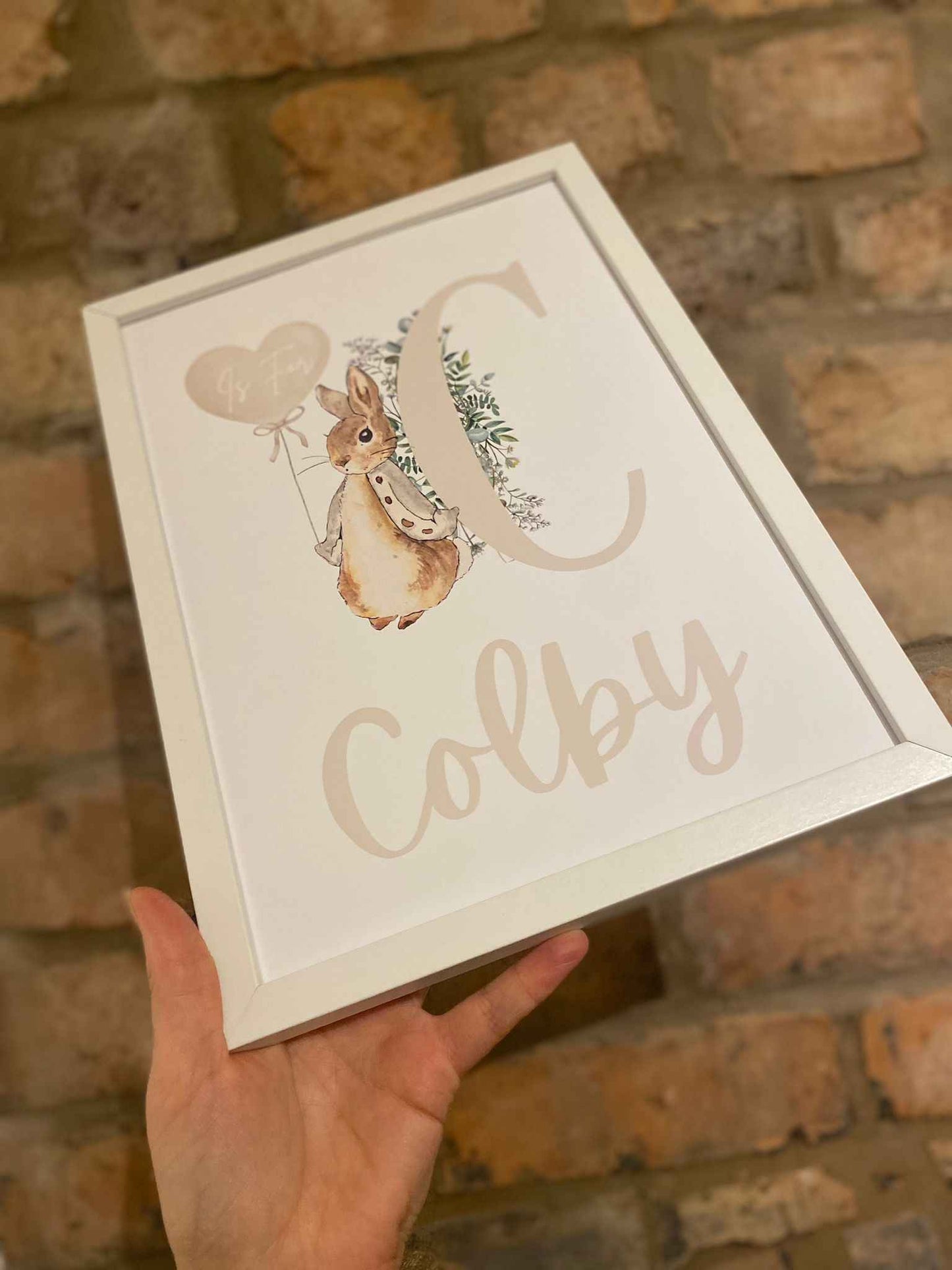 Personalised Bunny Print