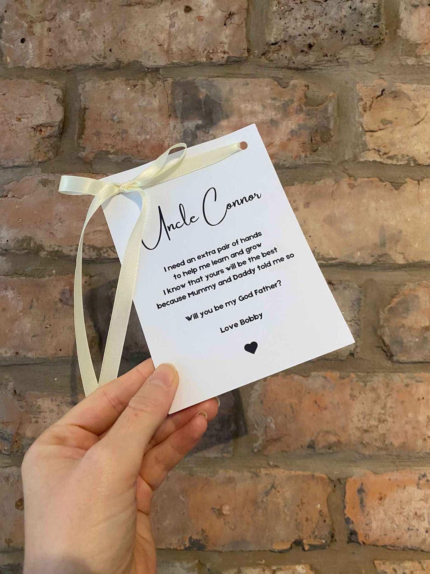 Godfather/Godmother Card